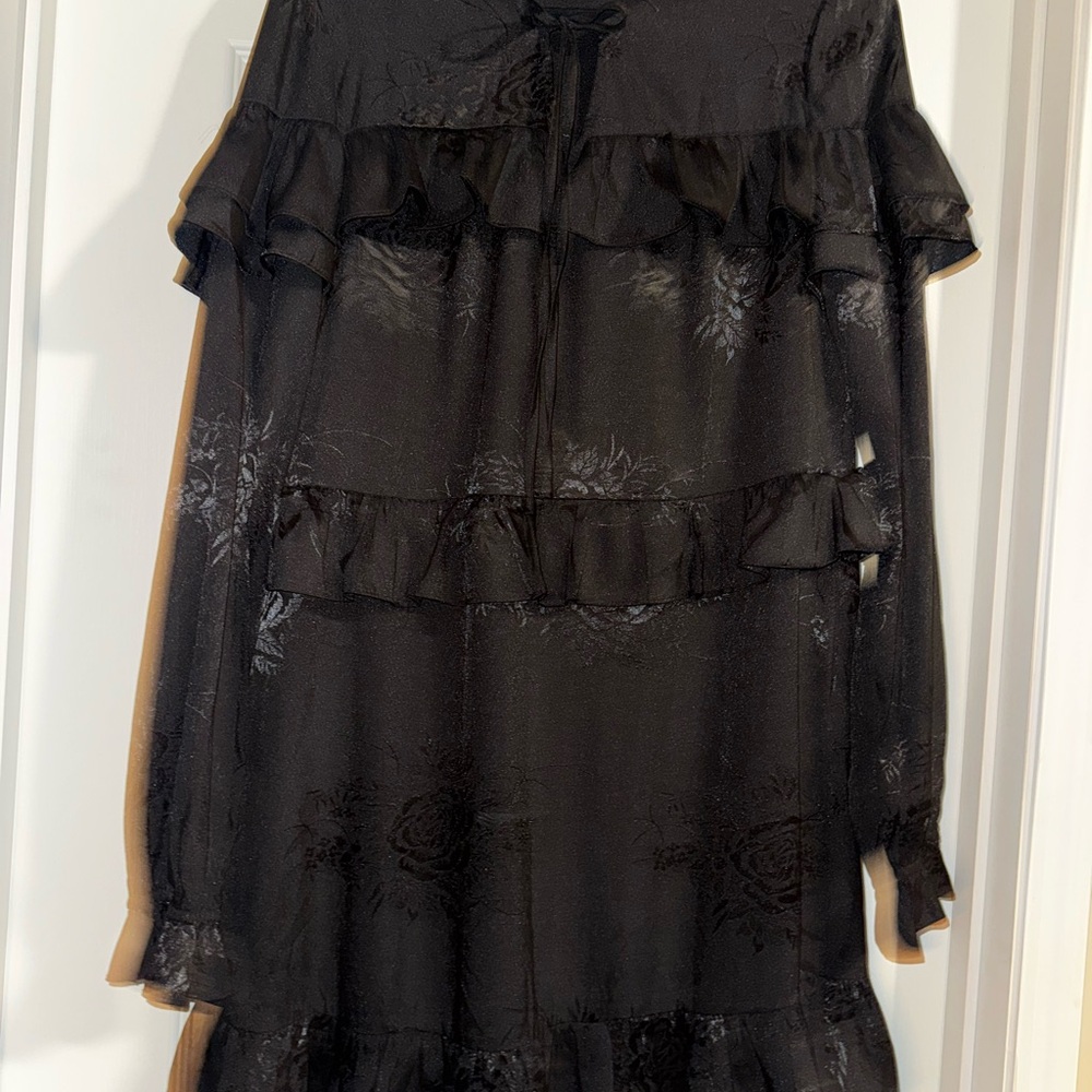 Listicle Black Floral Blouse